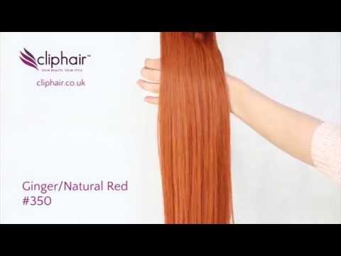 Colour #350 Ginger/Natural Red by Cliphair.co.uk