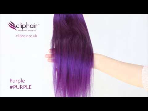 Colour #PURPLE Vibrant Purple by Cliphair.co.uk