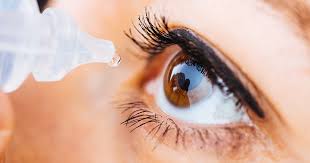 use of artificial tears for red eye
