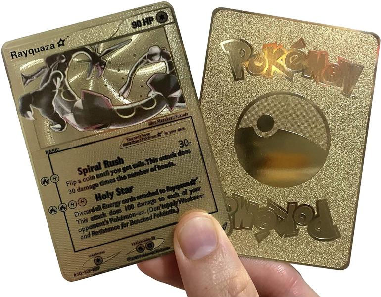 gold Pokemon cards